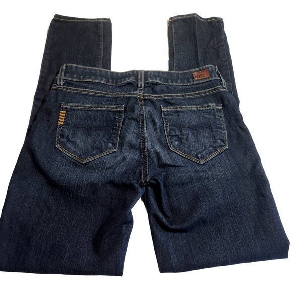 Paige Denim Co Jeans Skyline Skinny Style Low Rise Womens Size 26 Blue Dark Wash - Picture 2 of 9